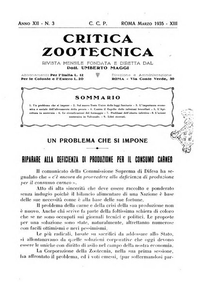 La critica zootecnica periodico illustrato mensile