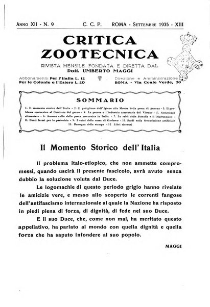 La critica zootecnica periodico illustrato mensile