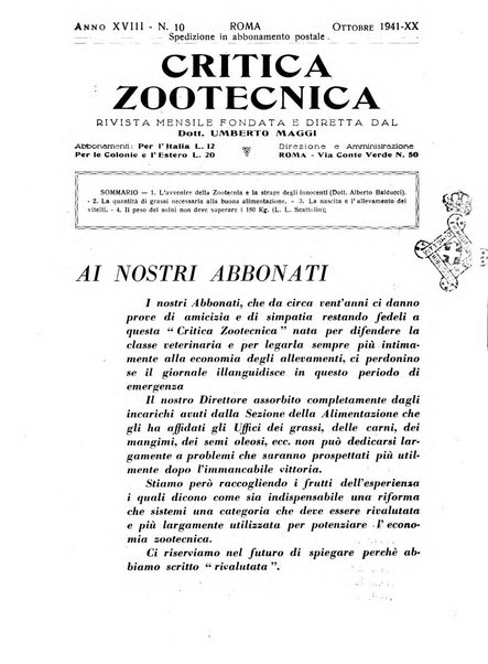 La critica zootecnica periodico illustrato mensile