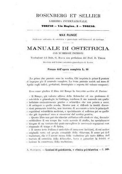 Cronaca della Clinica medica di Genova