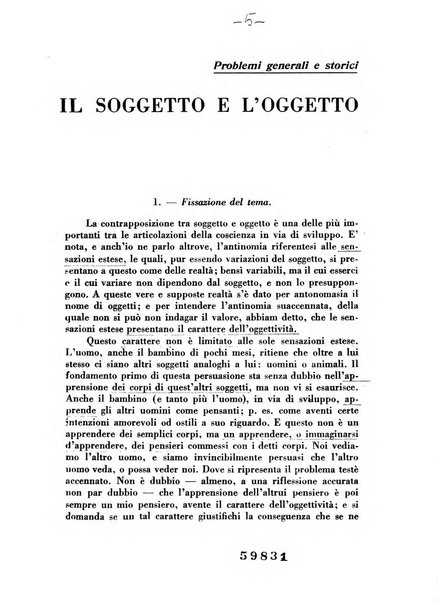 Archivio di filosofia organo della Società filosofica italiana