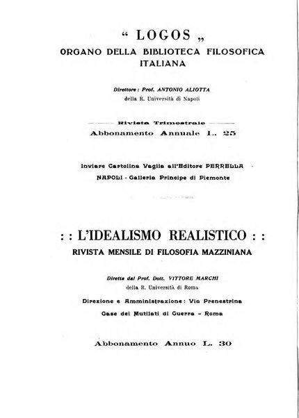 Archivio di filosofia organo della Società filosofica italiana