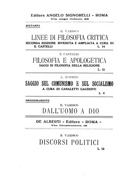 Archivio di filosofia organo della Società filosofica italiana