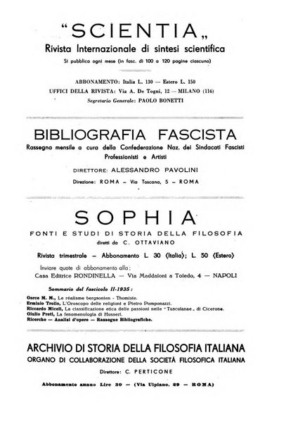 Archivio di filosofia organo della Società filosofica italiana