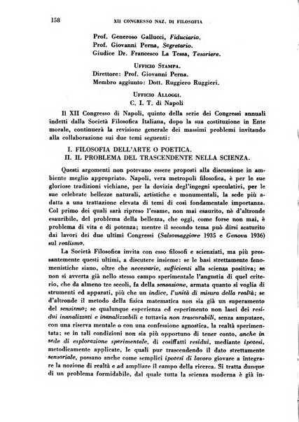 Archivio di filosofia organo della Società filosofica italiana