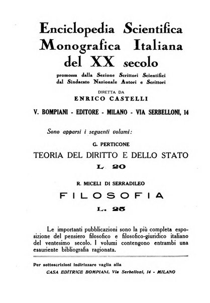 Archivio di filosofia organo della Società filosofica italiana