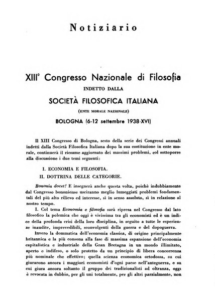 Archivio di filosofia organo della Società filosofica italiana