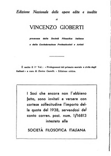 Archivio di filosofia organo della Società filosofica italiana