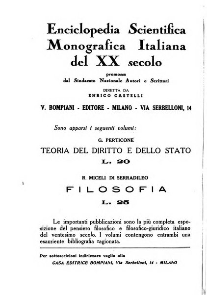 Archivio di filosofia organo della Società filosofica italiana