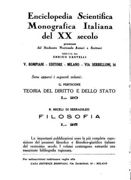 Archivio di filosofia organo della Società filosofica italiana