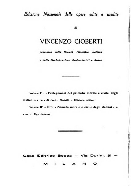 Archivio di filosofia organo della Società filosofica italiana