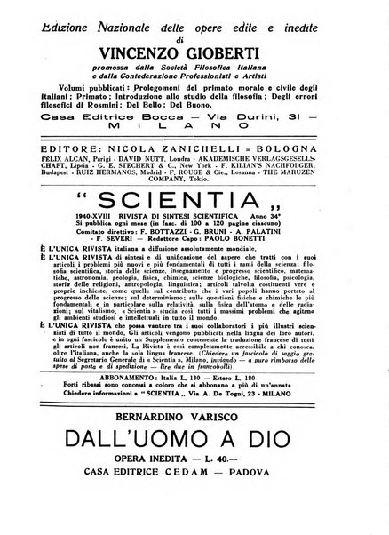 Archivio di filosofia organo della Società filosofica italiana