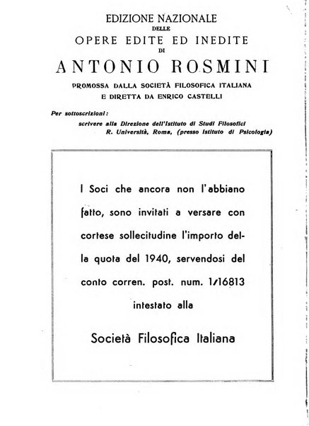 Archivio di filosofia organo della Società filosofica italiana