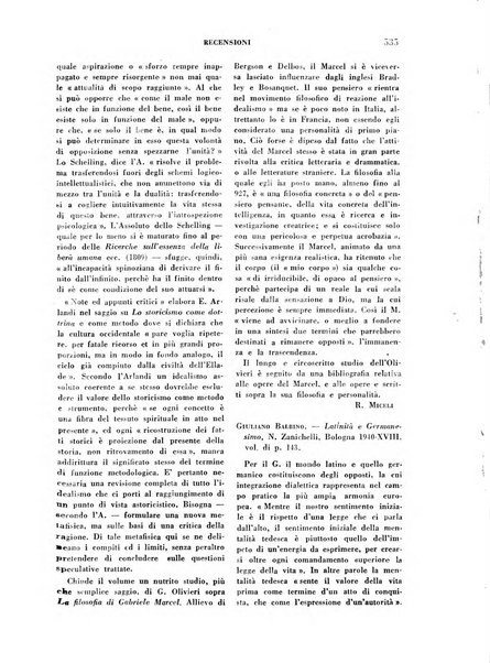 Archivio di filosofia organo della Società filosofica italiana