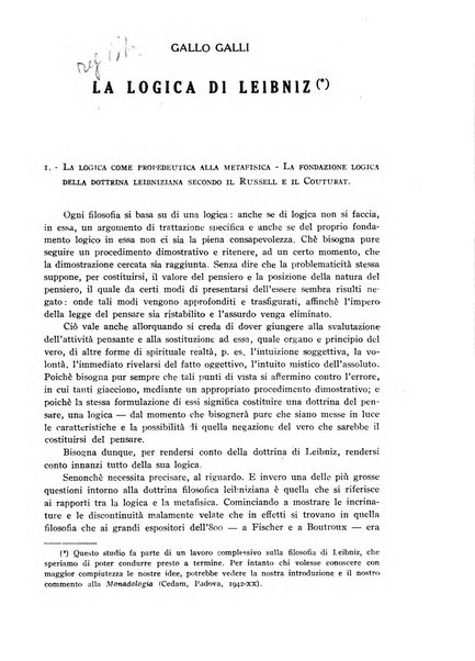 Archivio di filosofia organo della Società filosofica italiana