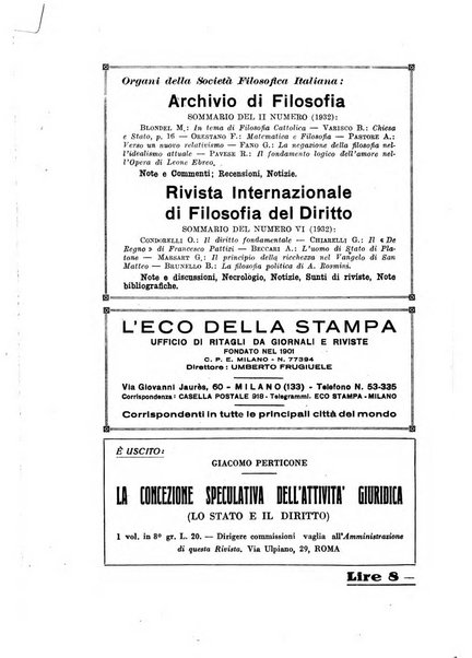 Archivio di storia della filosofia organo della Societa filosofica italiana