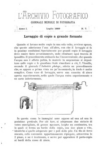 L'archivio fotografico giornale mensile di fotografia per professionisti e dilettanti