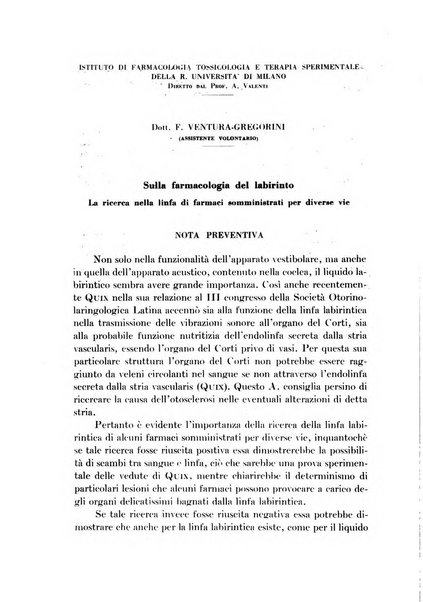 Archivio italiano di scienze farmacologiche farmacologia, farmacognosia, tossicologia, terapia, crenologia