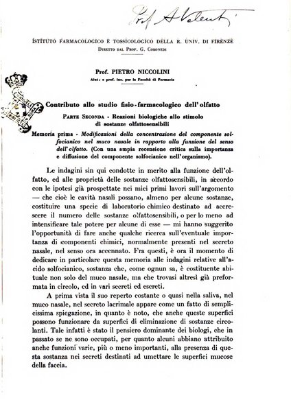 Archivio italiano di scienze farmacologiche farmacologia, farmacognosia, tossicologia, terapia, crenologia