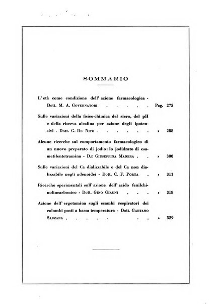 Archivio italiano di scienze farmacologiche farmacologia, farmacognosia, tossicologia, terapia, crenologia