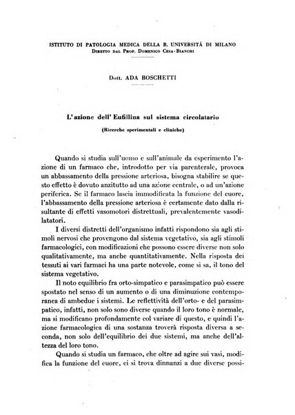 Archivio italiano di scienze farmacologiche farmacologia, farmacognosia, tossicologia, terapia, crenologia