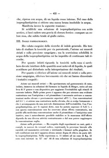 Archivio italiano di scienze farmacologiche farmacologia, farmacognosia, tossicologia, terapia, crenologia