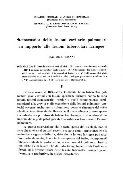 Archivio italiano per le malattie della trachea, bronchi, esofago