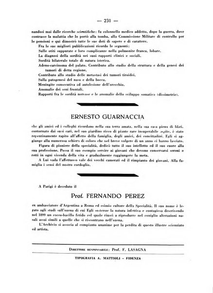 Archivio italiano per le malattie della trachea, bronchi, esofago