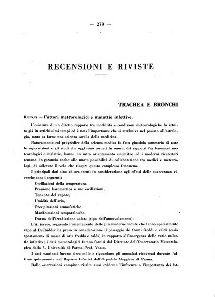 Archivio italiano per le malattie della trachea, bronchi, esofago