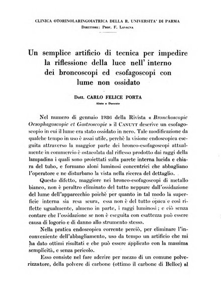 Archivio italiano per le malattie della trachea, bronchi, esofago