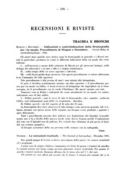 Archivio italiano per le malattie della trachea, bronchi, esofago