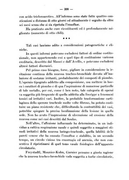 Archivio italiano per le malattie della trachea, bronchi, esofago