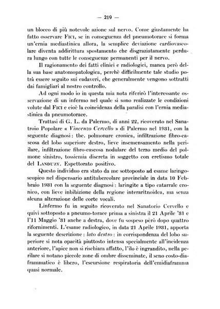 Archivio italiano per le malattie della trachea, bronchi, esofago