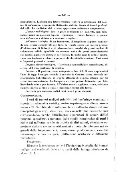 Archivio italiano per le malattie della trachea, bronchi, esofago