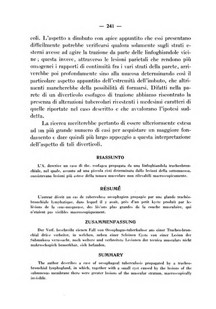 Archivio italiano per le malattie della trachea, bronchi, esofago