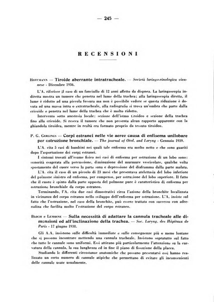 Archivio italiano per le malattie della trachea, bronchi, esofago