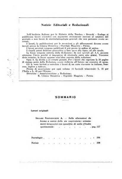 Archivio italiano per le malattie della trachea, bronchi, esofago