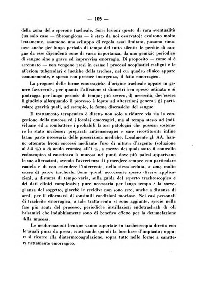 Archivio italiano per le malattie della trachea, bronchi, esofago