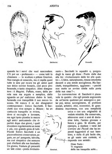 Ardita rivista mensile del giornale Il popolo d'Italia