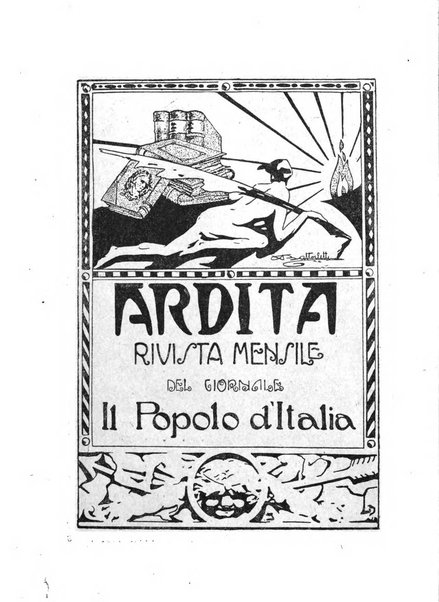 Ardita rivista mensile del giornale Il popolo d'Italia