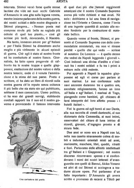 Ardita rivista mensile del giornale Il popolo d'Italia