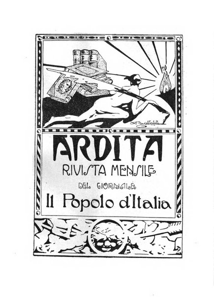 Ardita rivista mensile del giornale Il popolo d'Italia