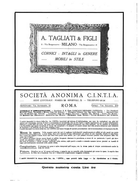 Arte pura e decorativa rivista mensile illustrata, per gli artisti, i collezionisti e per l'incremento dell'arte applicata, diretta da Armando Giacconi