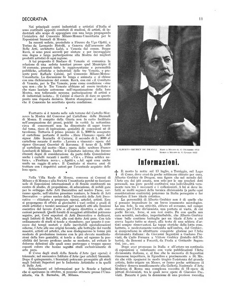 Arte pura e decorativa rivista mensile illustrata, per gli artisti, i collezionisti e per l'incremento dell'arte applicata, diretta da Armando Giacconi