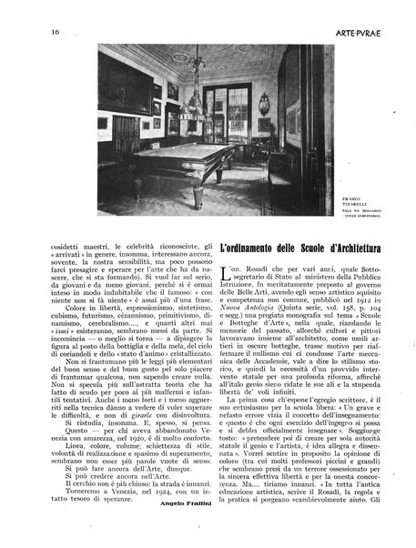 Arte pura e decorativa rivista mensile illustrata, per gli artisti, i collezionisti e per l'incremento dell'arte applicata, diretta da Armando Giacconi