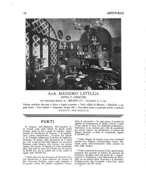 Arte pura e decorativa rivista mensile illustrata, per gli artisti, i collezionisti e per l'incremento dell'arte applicata, diretta da Armando Giacconi