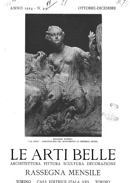 Le arti belle : rassegna mensile illustrata di architettura, pittura, scultura, decorazione