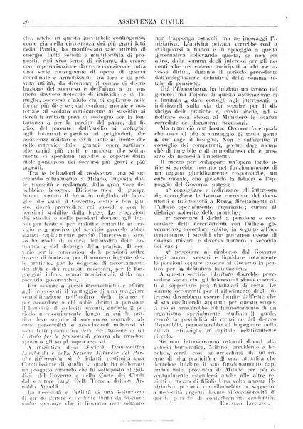 Assistenza civile rivista quindicinale, illustrata della Federazione Nazionale Comitati Assistenza Civile