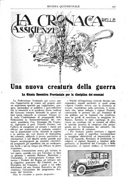 Assistenza civile rivista quindicinale, illustrata della Federazione Nazionale Comitati Assistenza Civile