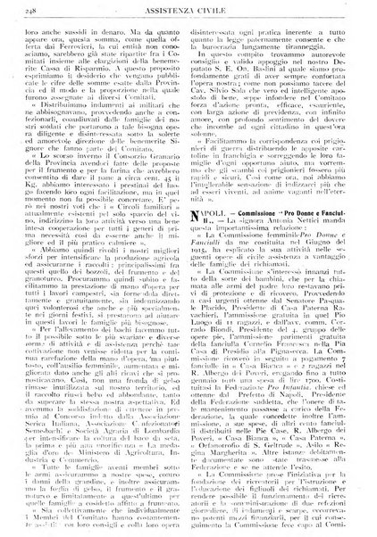 Assistenza civile rivista quindicinale, illustrata della Federazione Nazionale Comitati Assistenza Civile